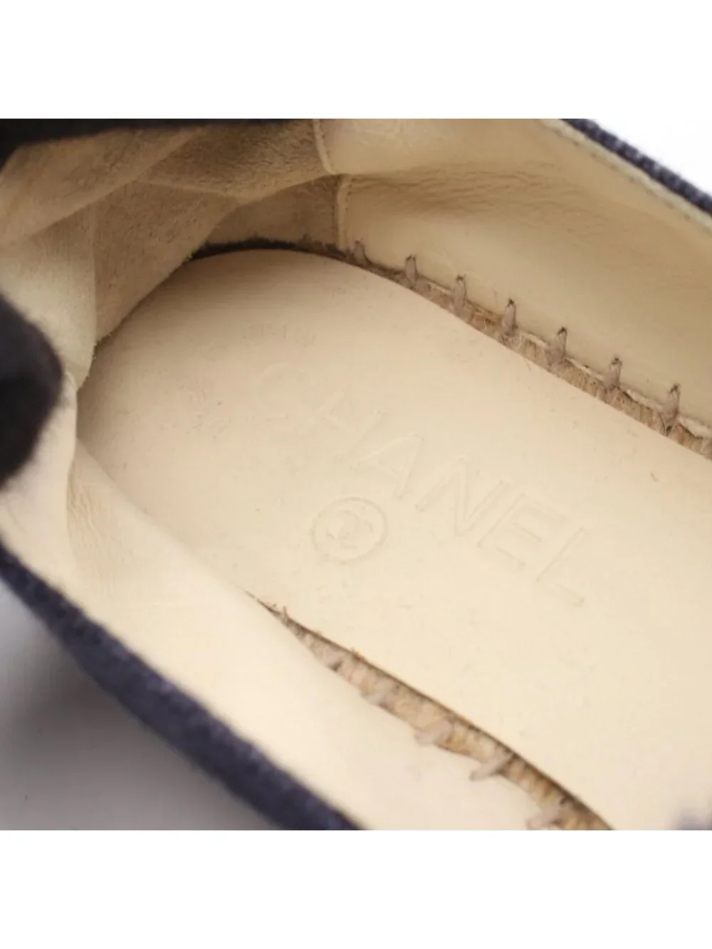 Chanel CC Logo Espadrilles Slip Ons Slipper